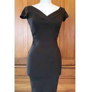 Diane Von Furstenberg Brown Elegant Knit Dress
